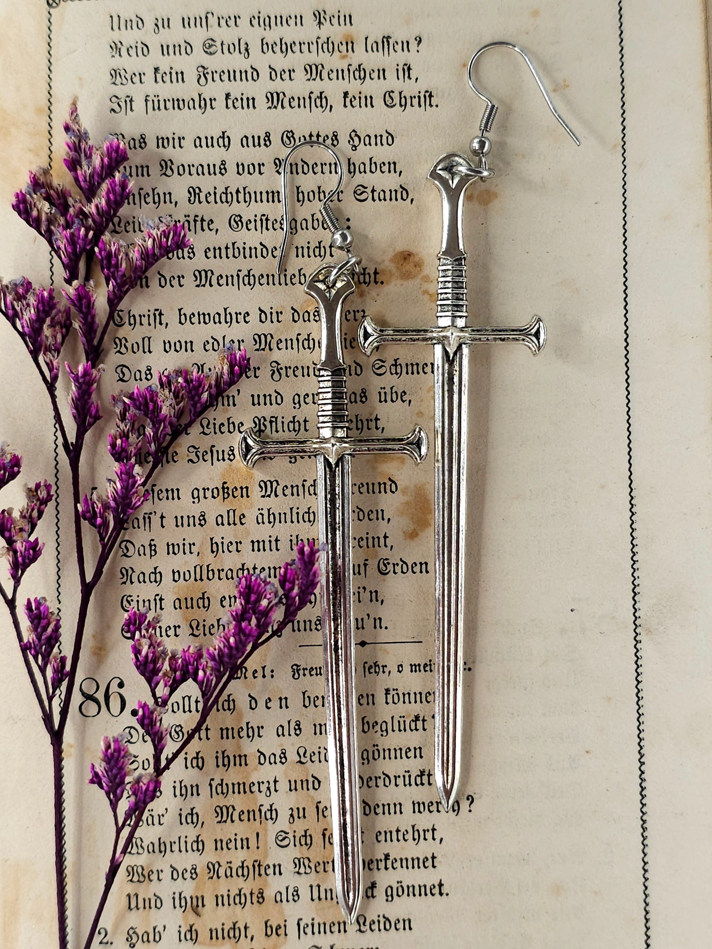 Sword earrings
