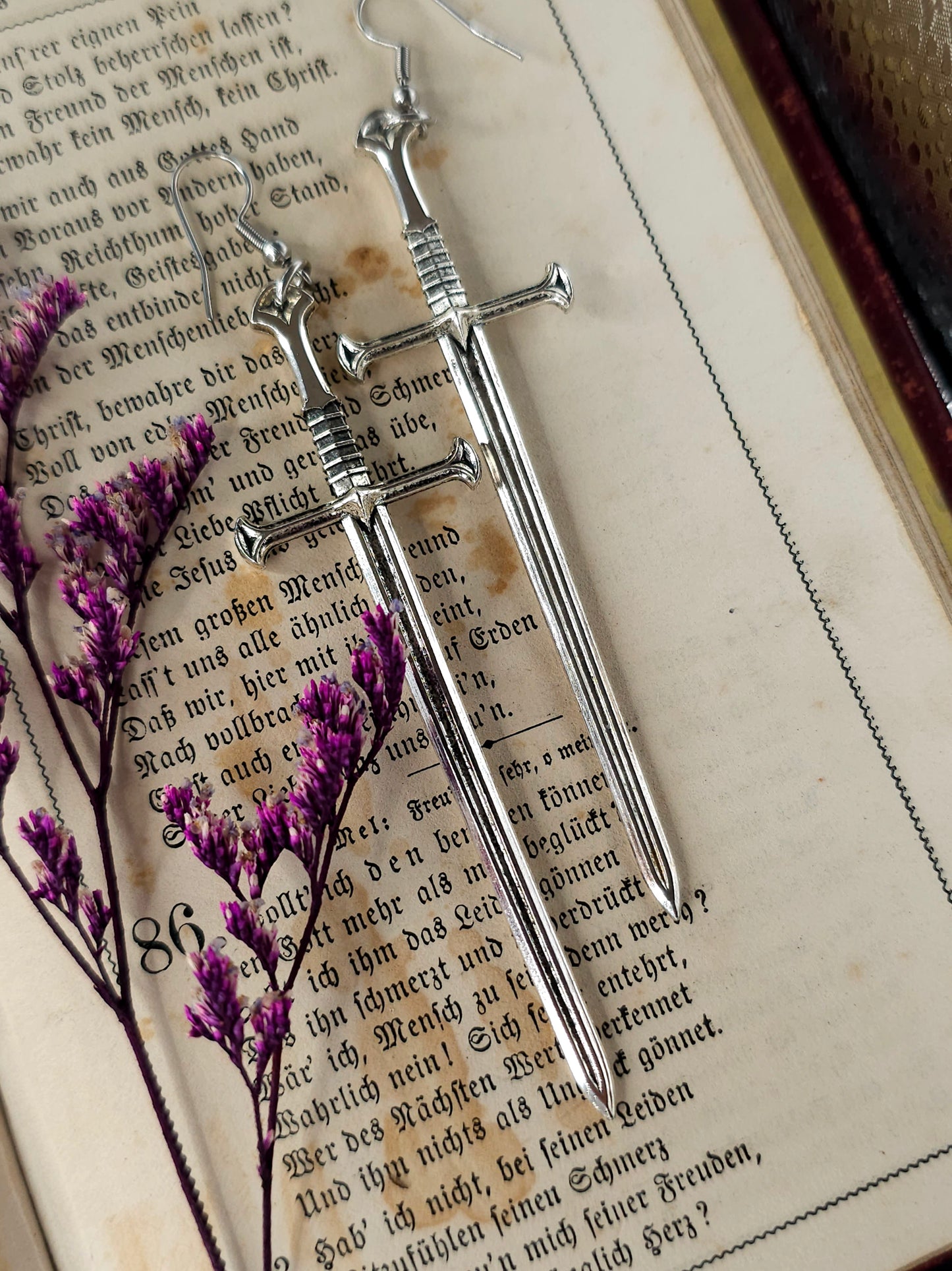 Sword earrings