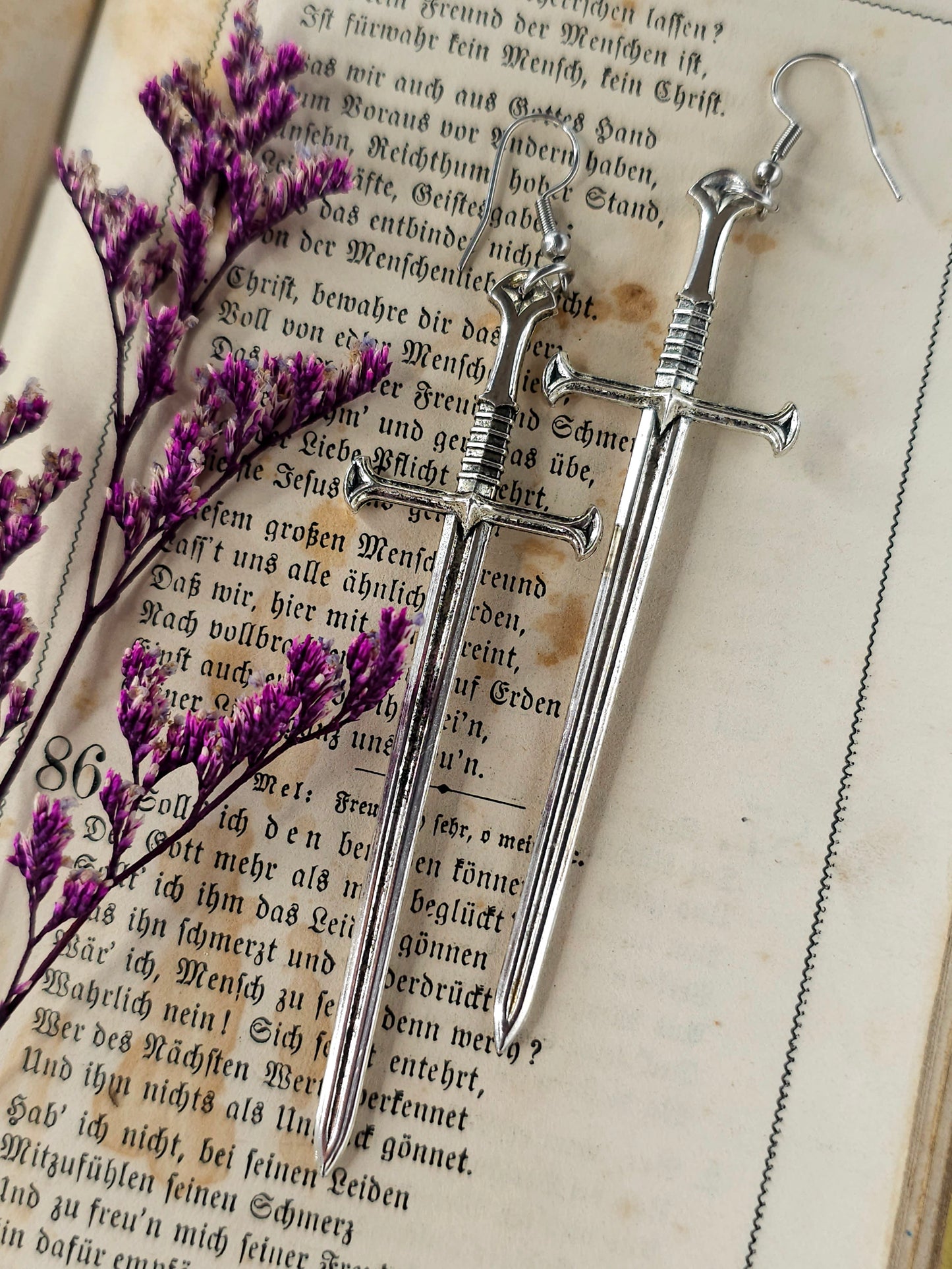 Sword earrings