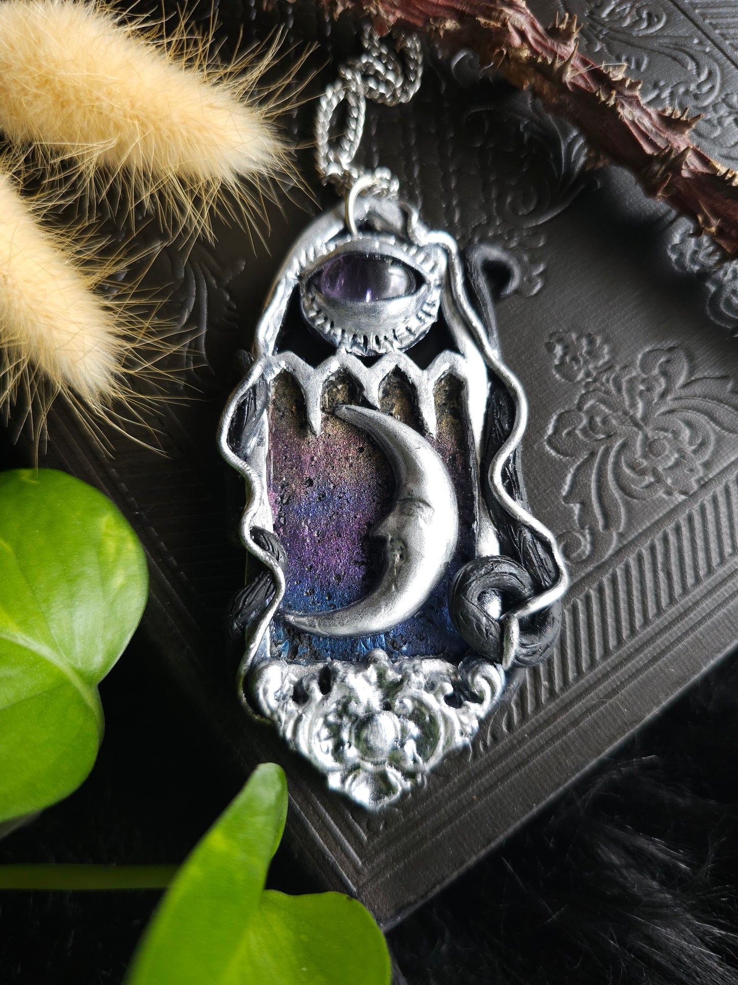 Moon portal necklace