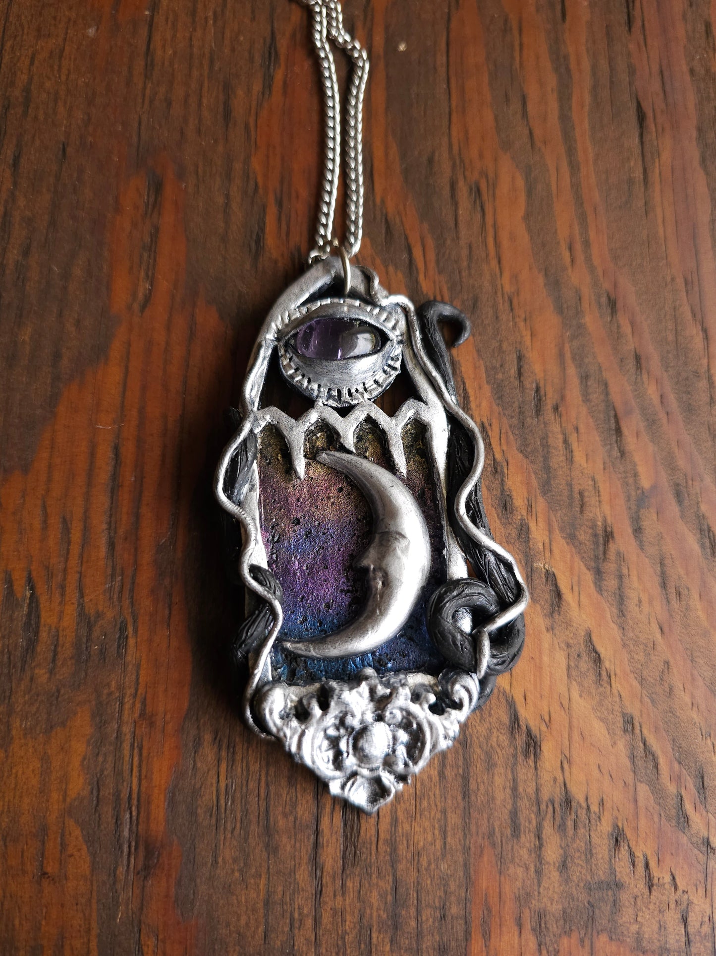 Moon portal necklace