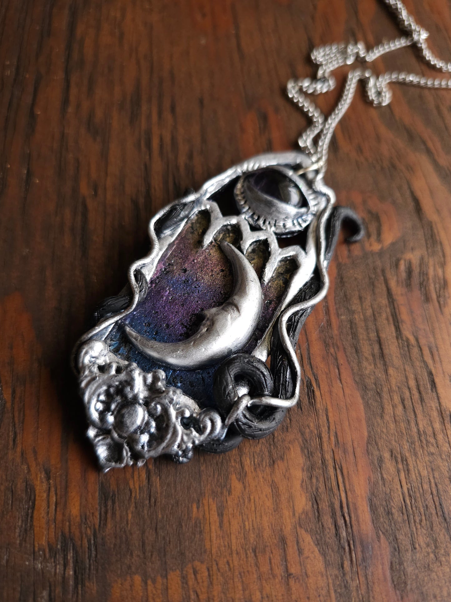 Moon portal necklace