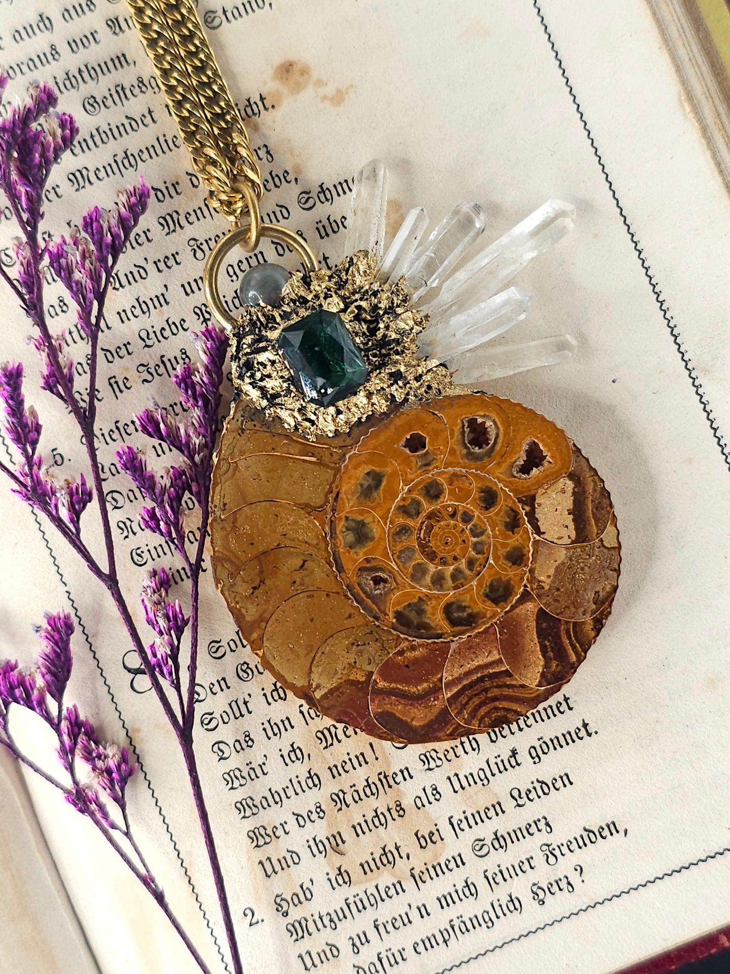 Ammonite amulet