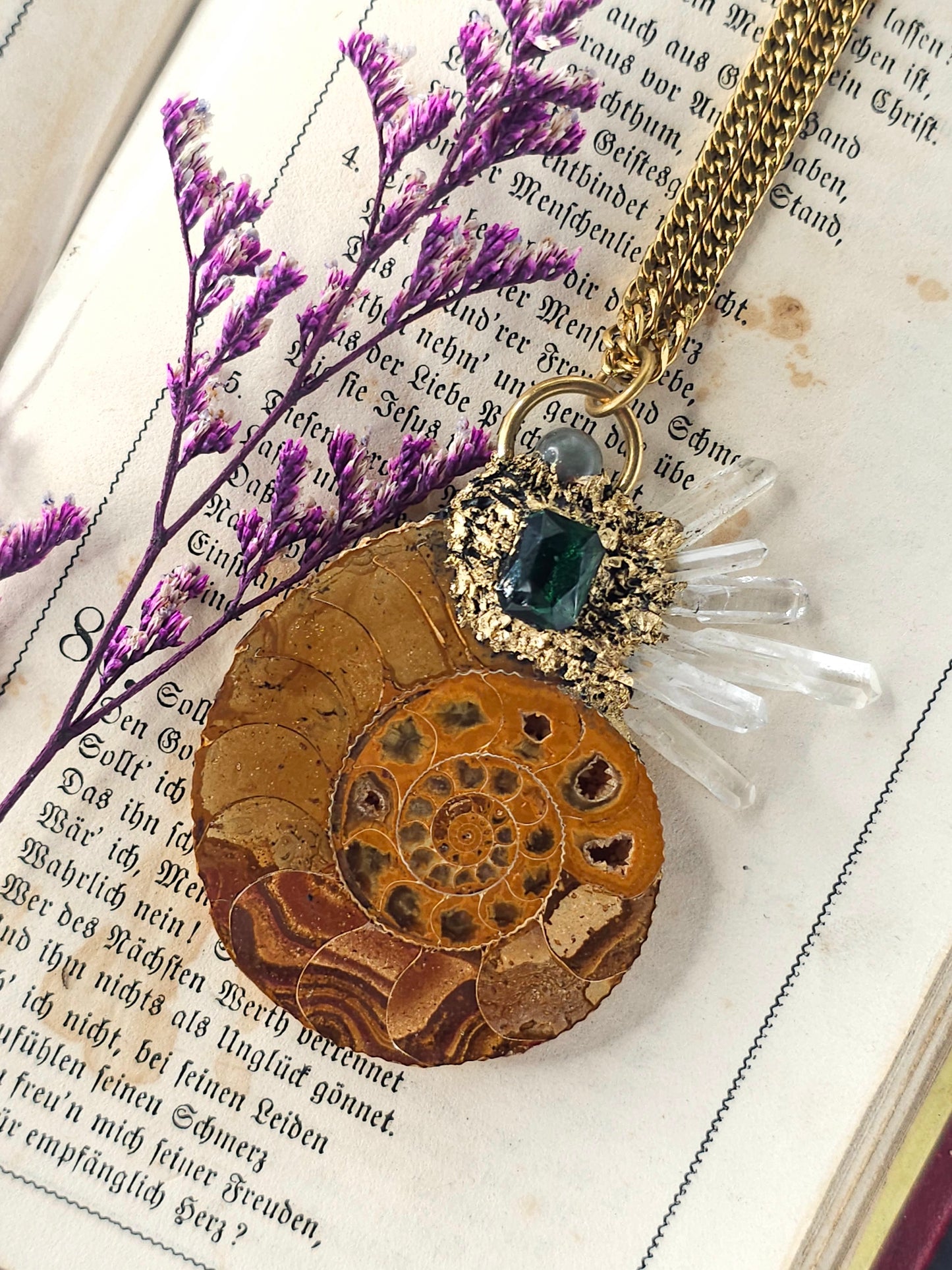 Ammonite amulet