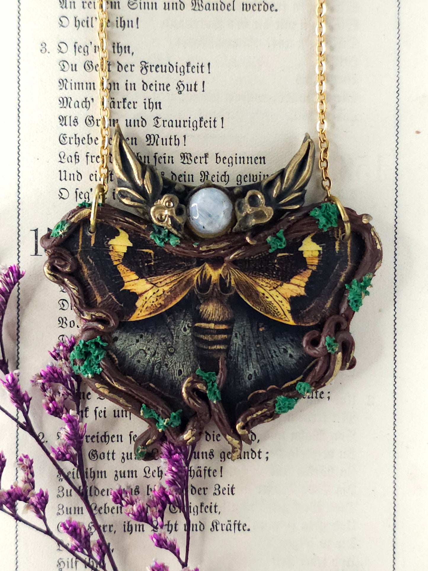 Graphic butterfly necklace