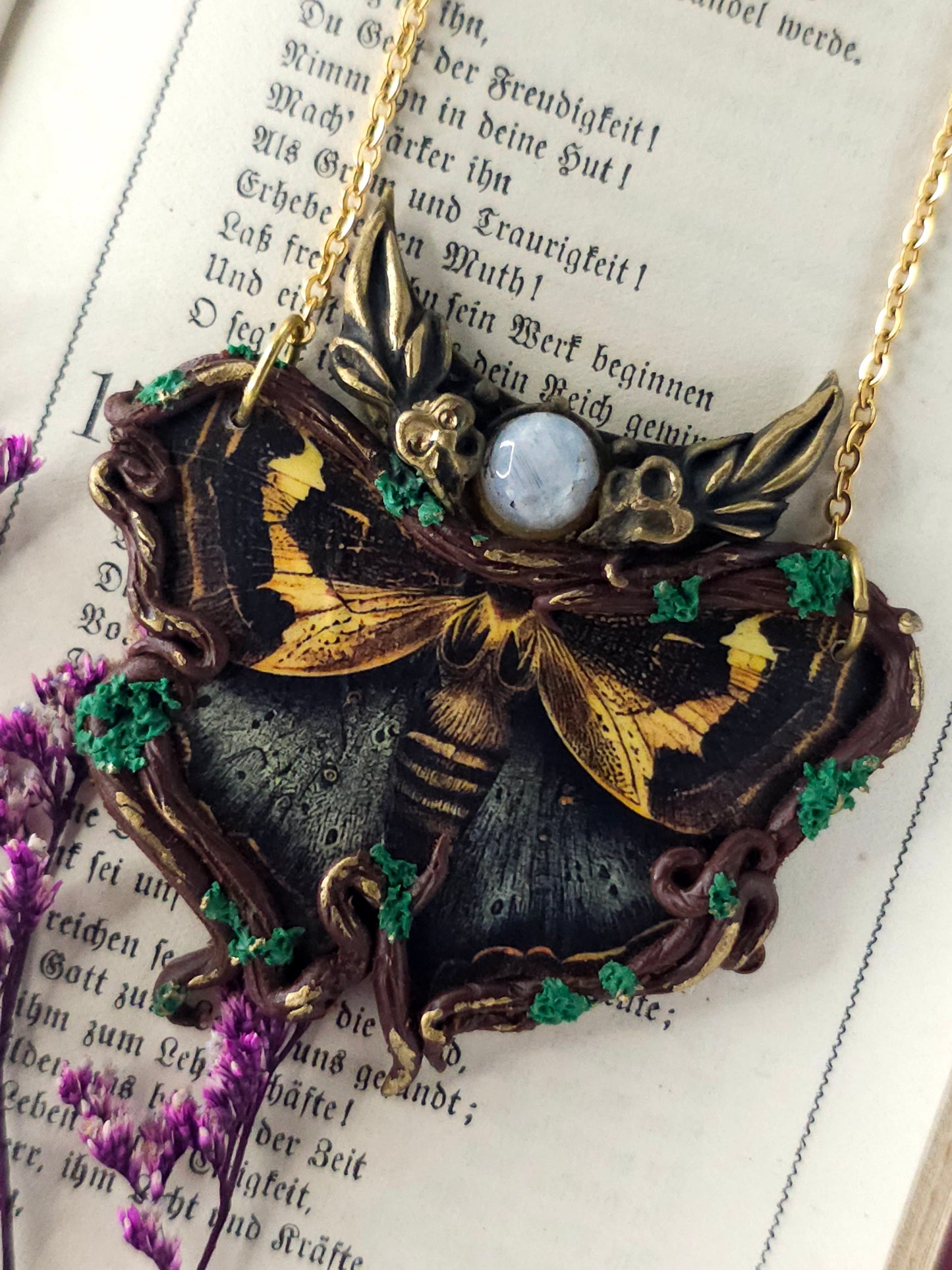 Graphic butterfly necklace