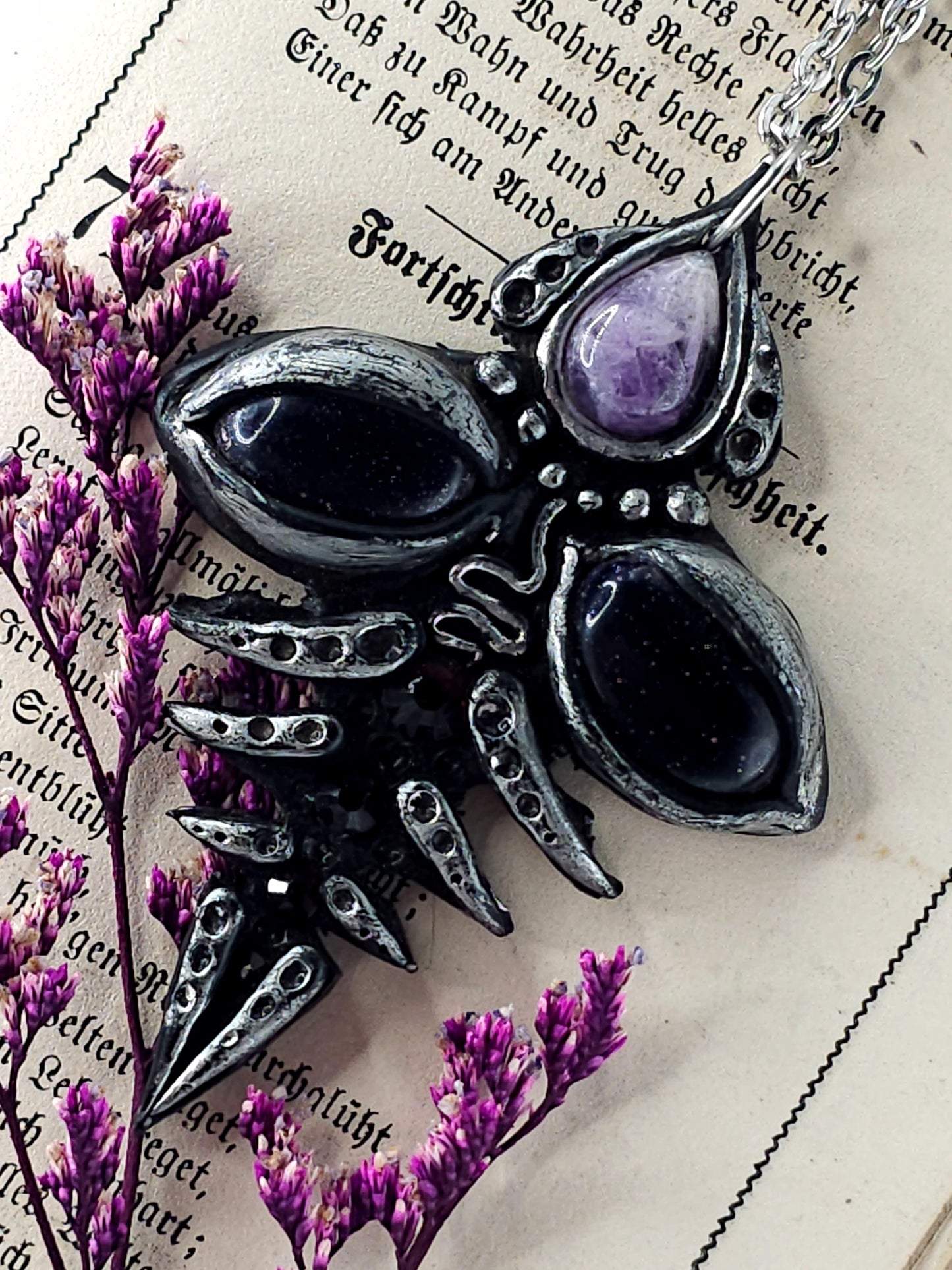 Amethyst tribal amulet