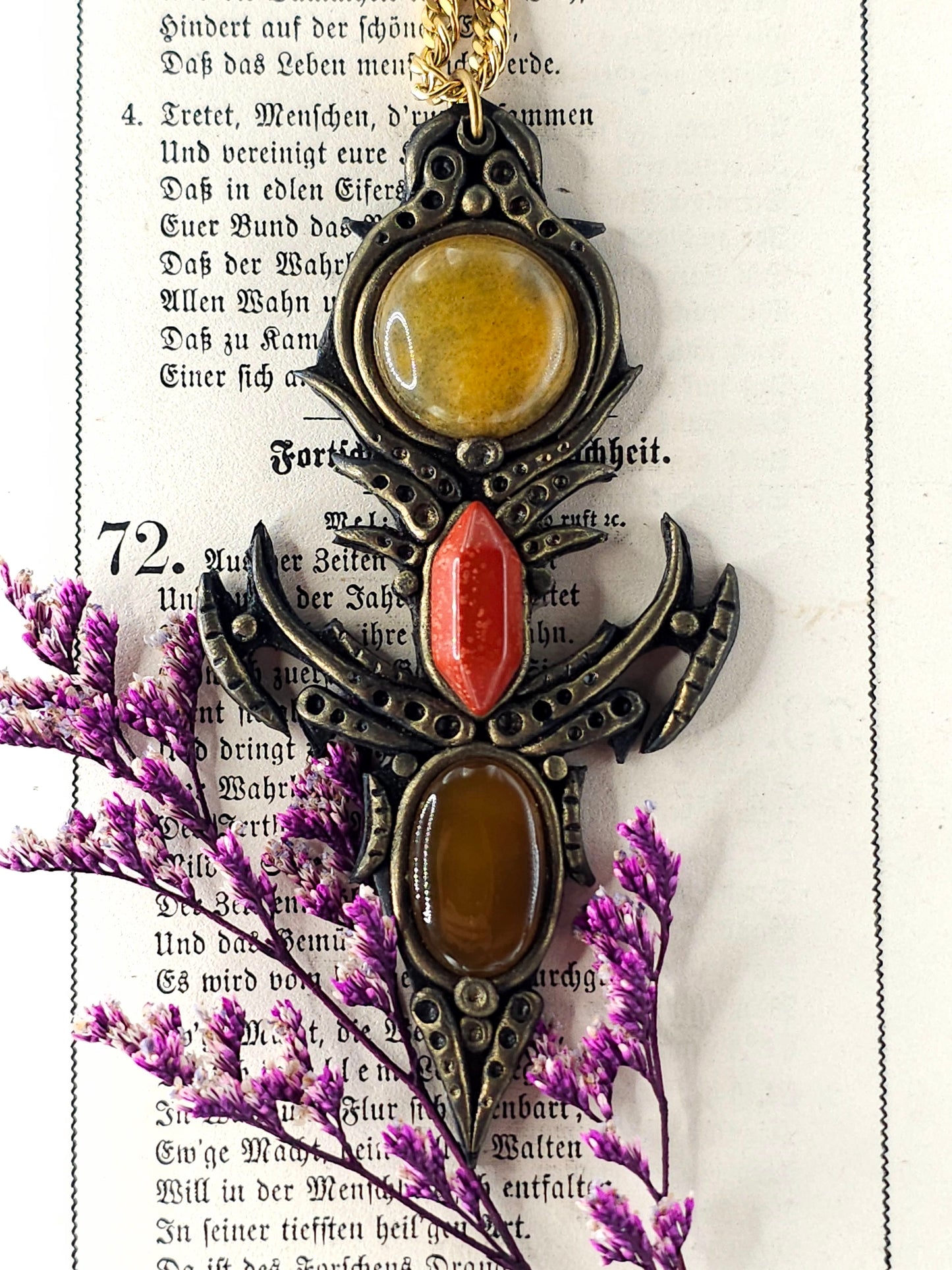 Carnelian tribal amulet