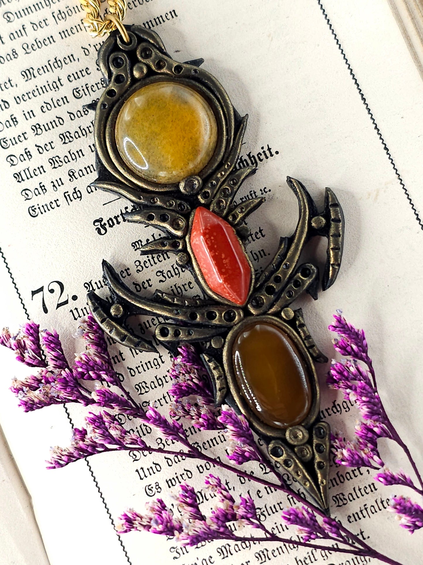 Carnelian tribal amulet