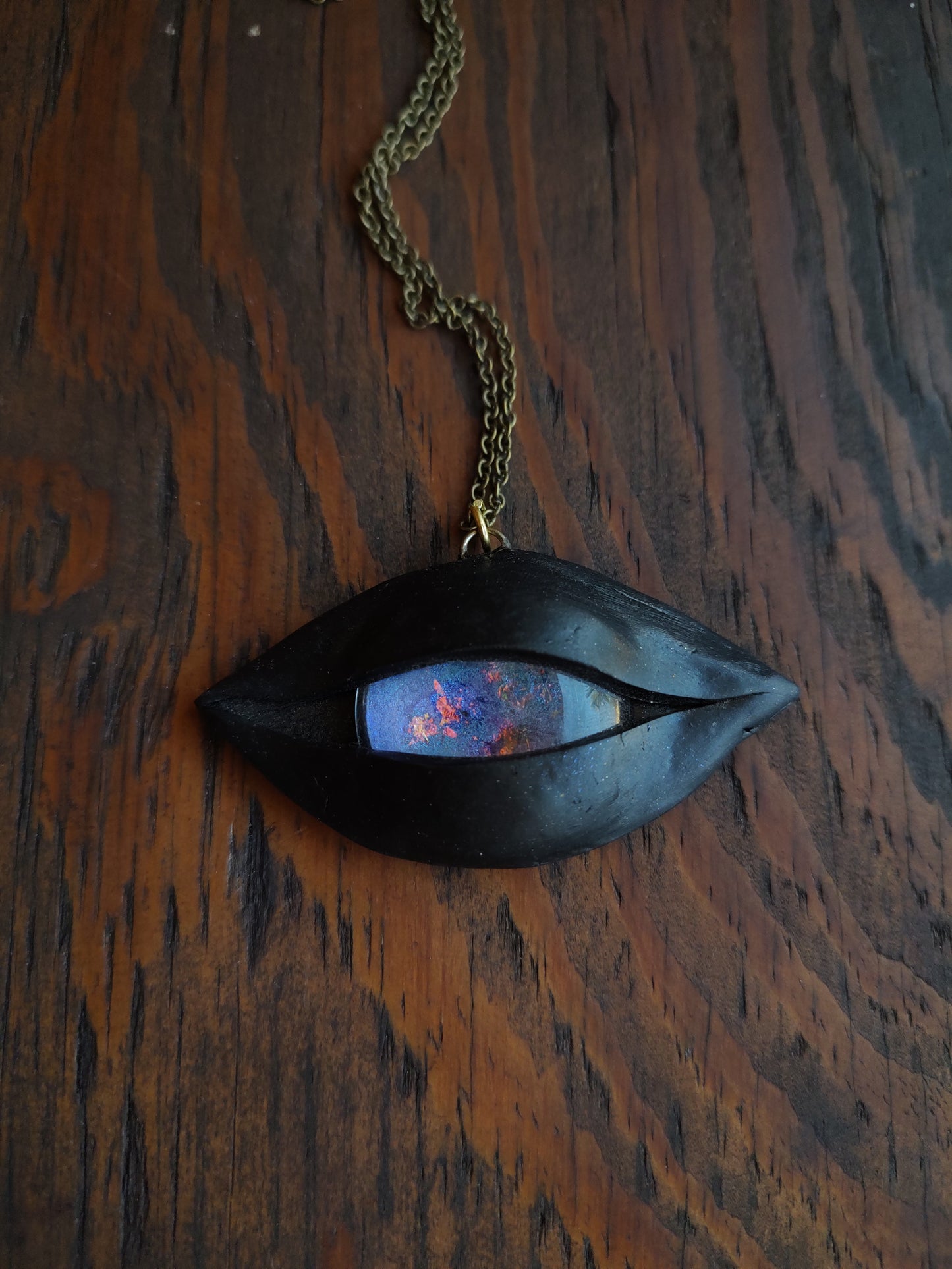 Galaxy eye necklace